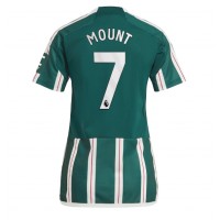 Camisa de Futebol Manchester United Mason Mount #7 Equipamento Secundário Mulheres 2023-24 Manga Curta